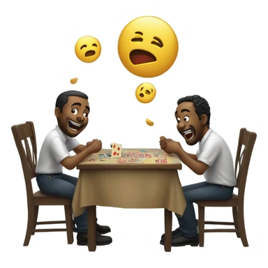3 guys gambling  sticker