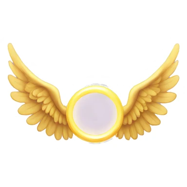 Angel wings and halo sticker