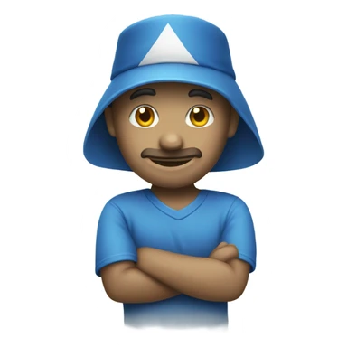  Blue ace card sticker