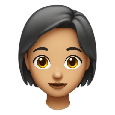 Big forehead girl sticker