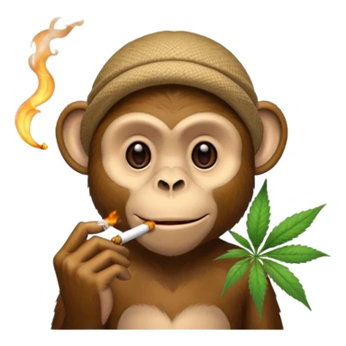 Cannabis rauchender Affe  sticker