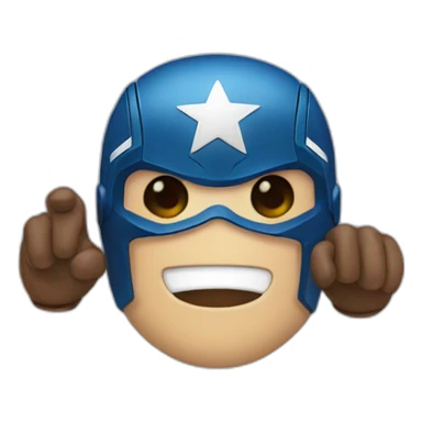 captain-america-smiley-salute sticker