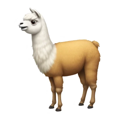 Llama with a fart sticker