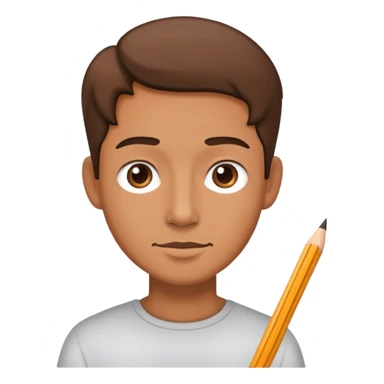 Cartoon person drawing sticker