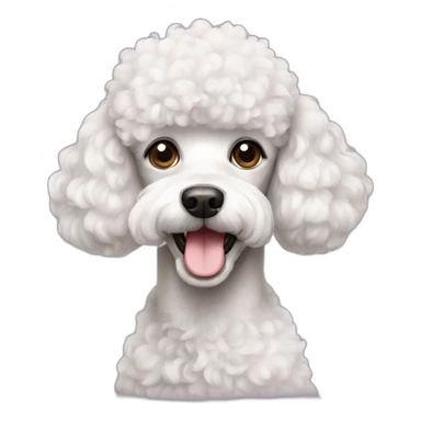 French poodle  sticker