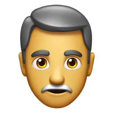 Malicious scheming face sticker