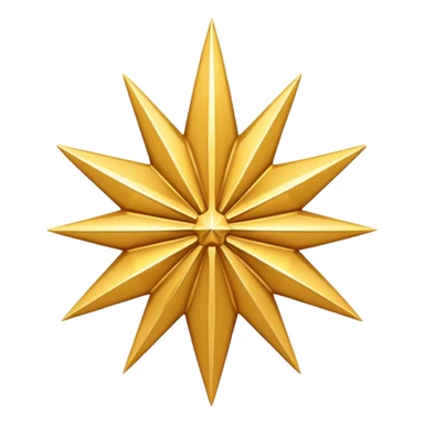 8 point star sticker