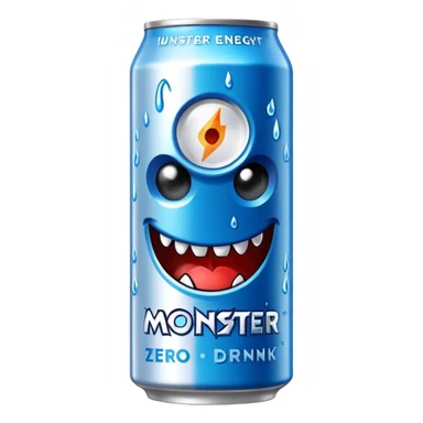 Monster zero ultra energy drink sticker