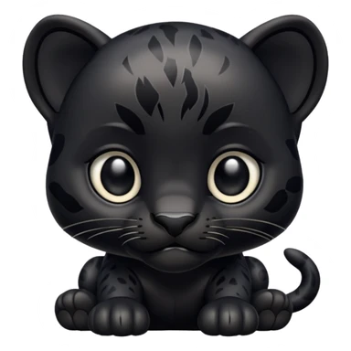 Pantera negra cuerpo pequeña tipo whatsapp sticker