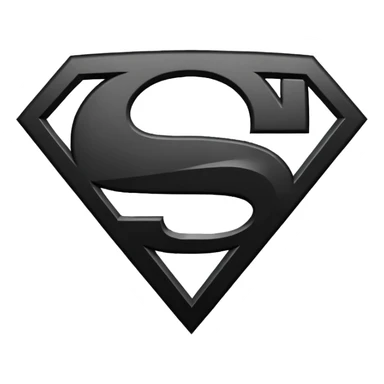 Superman Symbol batman v superman black white sticker