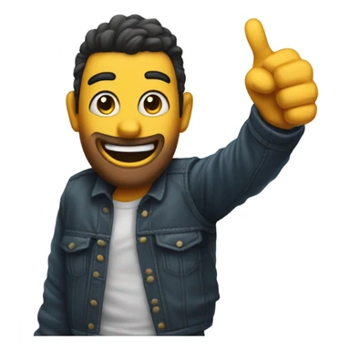 Rizzy thumbs up sticker