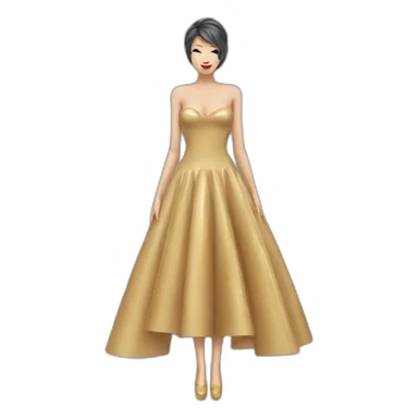 Latex dress sticker