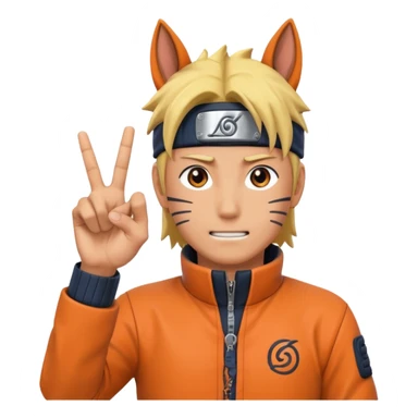 Horse hand sigh in naruto just hands no characters sticker