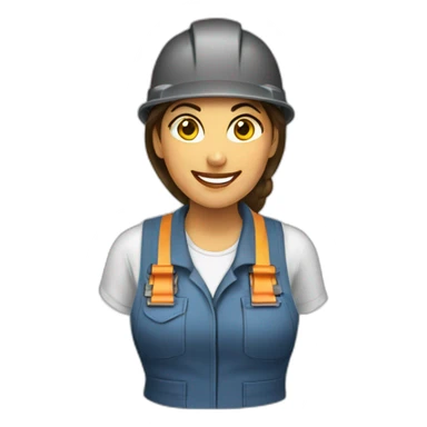 women electrician sticker