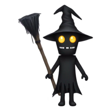 Enderman with a witch hat sticker
