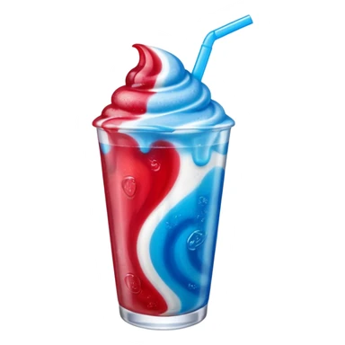 PhotoRealistic ICEE with blue raspberry and Sour Cherry flavors sticker