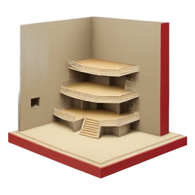 stage maquette scenography model sticker