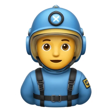 Crea un emoji de un soldador subacuatico sticker