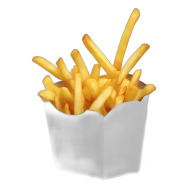 Explolding box of French fries     sticker