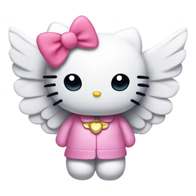 hellokitty with wings sticker