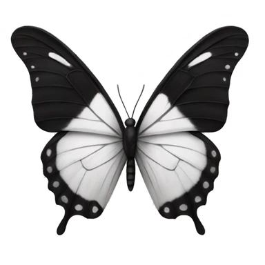 Mariposa boland e blanco y negro  sticker