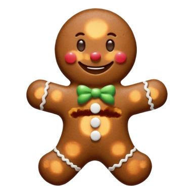 gingerbread man sticker