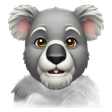 muscular upper bearded koala sticker