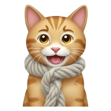 Cat Playing with wool sticker