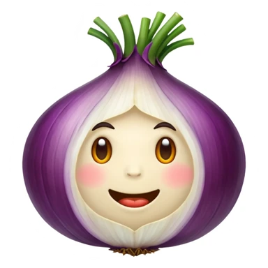 purple onion sticker