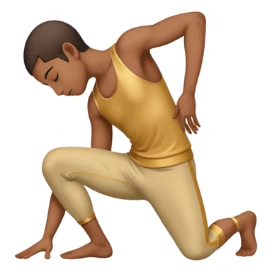 Person bowing at the end of a performance sticker