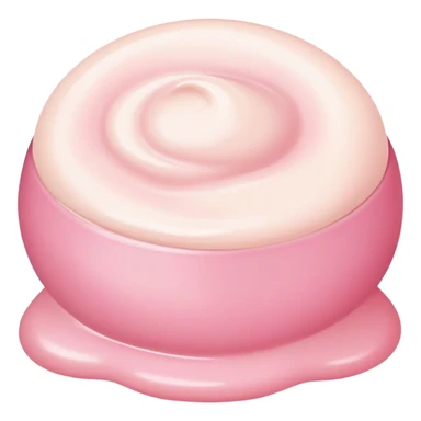 Esthetic pink cream sticker
