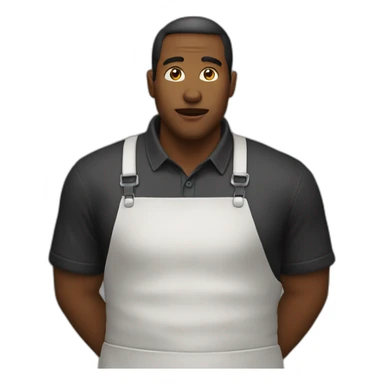Homme noir qui mange poulet sticker