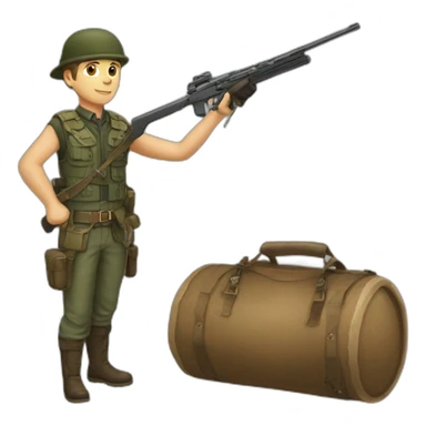 chasseur qui tire un sanglier sticker