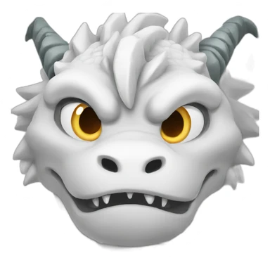 white dragon mountain sticker