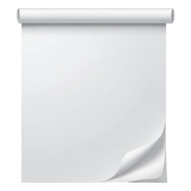 floating blank sheet of paper sticker