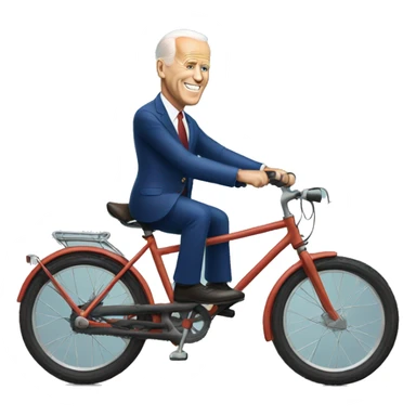 biden with bike sticker