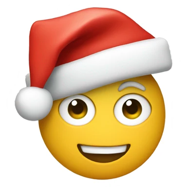 Heart with a Santa hat sticker