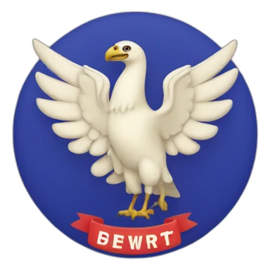 right wing logo sticker