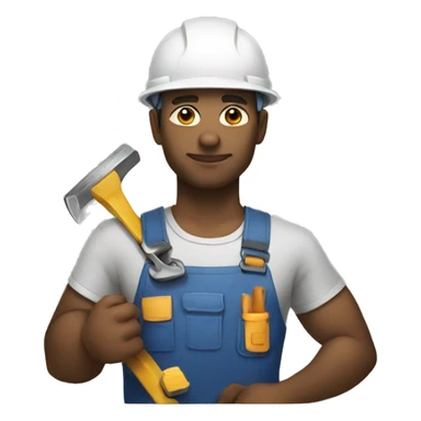 hard worker sticker