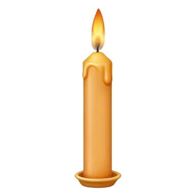 number 16 birthday candles in flesh color  sticker