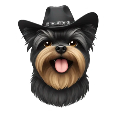 Cowboy affenpinscher  sticker
