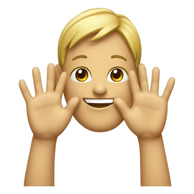 Smiling face with feet up in the air sticker