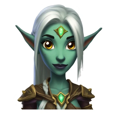 night elf female from world of warcraft sticker