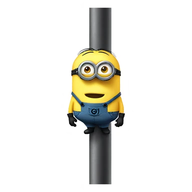 Minion on pole sticker
