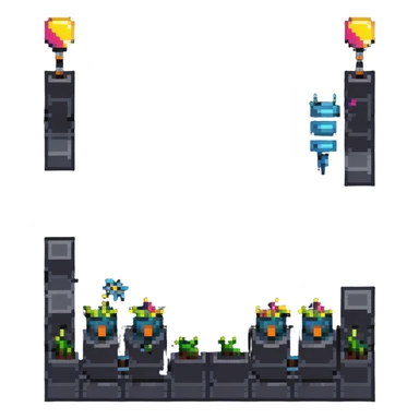 geometry dash game level with spikes sticker