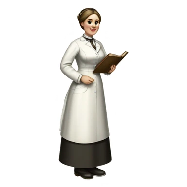 Full-length nurse 1870 sticker
