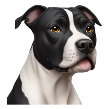 black staffordshire terrier sticker