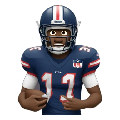 mad american football player sticker