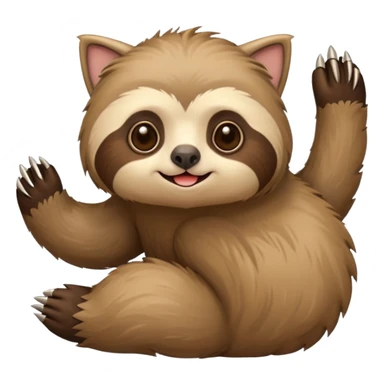 A un gato con una mezcla de un perezoso?  sticker