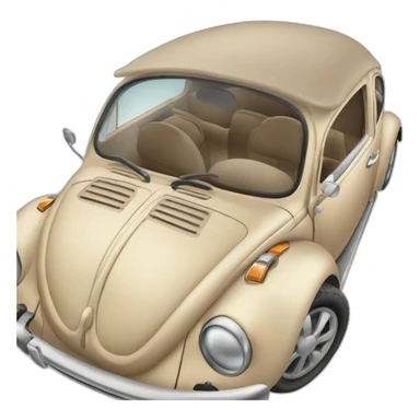  beige Beetle with sunroof sticker